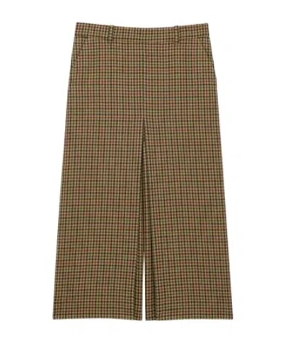 Saint Laurent Culottes In Wool Check