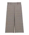Saint Laurent Culottes In Wool Check In Multi
