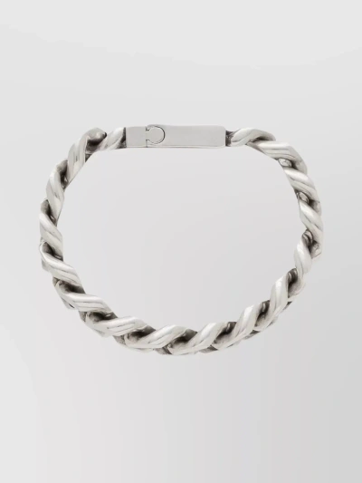 Saint Laurent Curb Chain Link Bracelet In Metallic