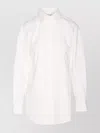 Saint Laurent Curved Hem Long Sleeves Shirt