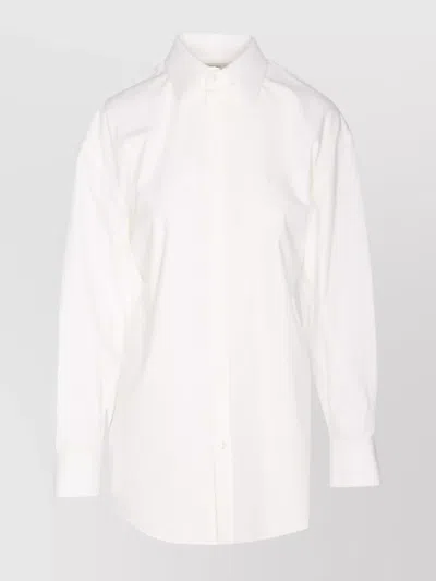 Saint Laurent Curved Hem Long Sleeves Shirt