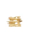 Saint Laurent Cut-out Detail Bangle In Yellow
