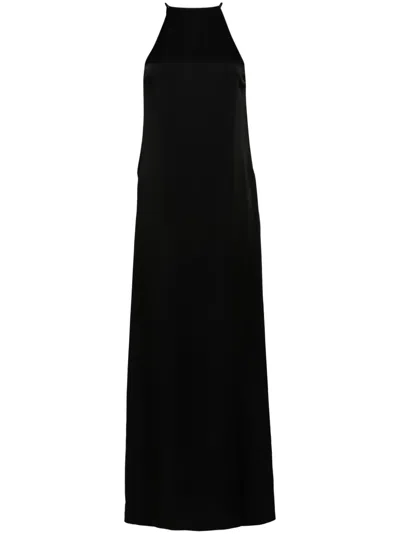 Saint Laurent Cut-out-detail Dress In Black