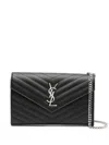 Saint Laurent C.wall(153y)mono Grain De In Black