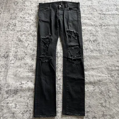Pre-owned Saint Laurent D02 Crash Skinny Jeans Black | Size 31