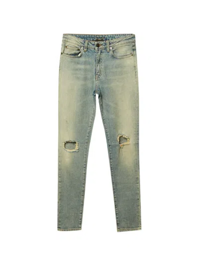 Pre-owned Saint Laurent D05 Jeans In Blue