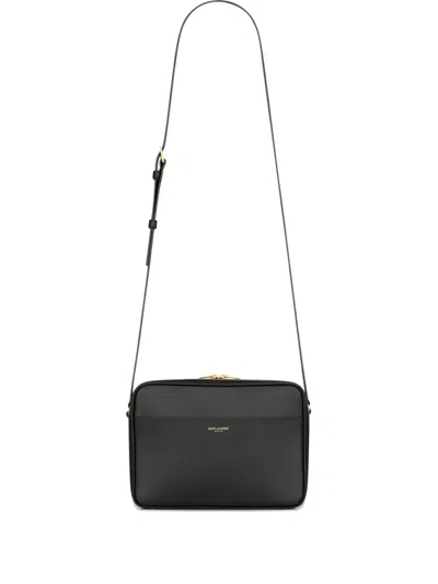 Saint Laurent Leather Camera Bag Shoulder Bag In White