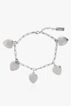 Saint Laurent Dangling Heart Charm Bracelet