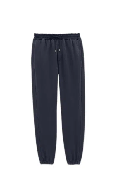 Saint Laurent Dark Blue Cotton Joggers