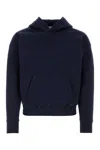 Saint Laurent Black Cotton Sweatshirt In Marine