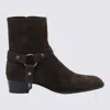 Saint Laurent Wyatt Boots And Ankle Boots Brown In Brown