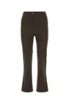 Saint Laurent Dark Brown Wide Leg Pant