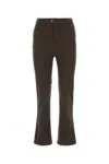Saint Laurent Dark Brown Wide Leg Pant