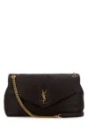 Saint Laurent Dark Brown Leather Big Calypso Shoulder Bag In Brown