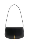 Saint Laurent Voltaire In Box Curved-handle Leather Shoulder Bag In Black