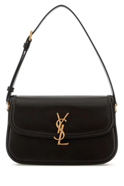 Saint Laurent Dark Brown Leather Solferino Shoulder Bag