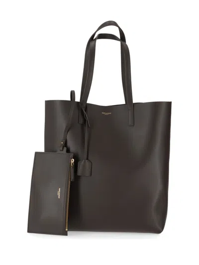 Saint Laurent Dark Green Logo Tote