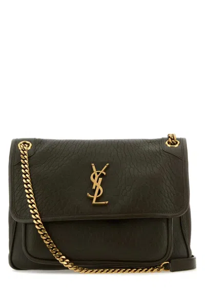 Saint Laurent Dark Green Niki Medium Shoulder Bag