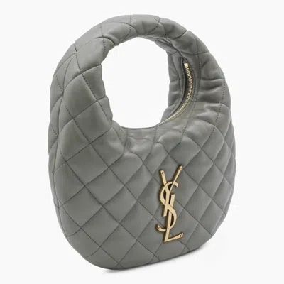 Saint Laurent Dark Grey Bo Icare Top Handle Bag In Neutral