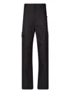 Saint Laurent Button Detail Straight Leg Pants For Women In Dark Grey