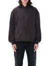 Saint Laurent Organic Cotton Sweatshirt With Frontal Logo Embroidery In Black
