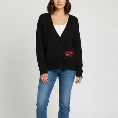 Pre-owned Saint Laurent Dark Grey Mohair And Wool Blend Cardigan Xs In Gray