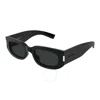 Saint Laurent Dark Grey Oval Unisex Sunglasses Sl 697 001 51
