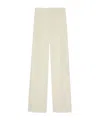 Saint Laurent Dart-detailed Straight Trousers In White
