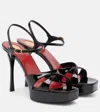 Saint Laurent Debbie 110 Patent Leather Platform Sandals