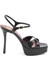Saint Laurent 110mm Crossover Platform Sandals