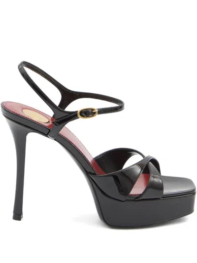 Saint Laurent Debbie Patent Leather Sandals
