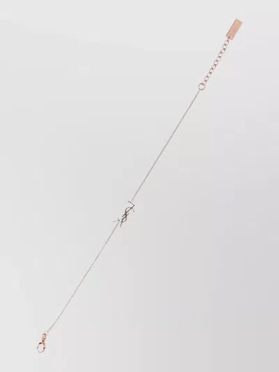 Saint Laurent Delicate Chain Bracelet Adjustable Length Design