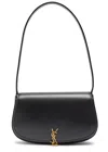 Saint Laurent Voltaire Mini Smooth Leather Shoulder Bag In Black