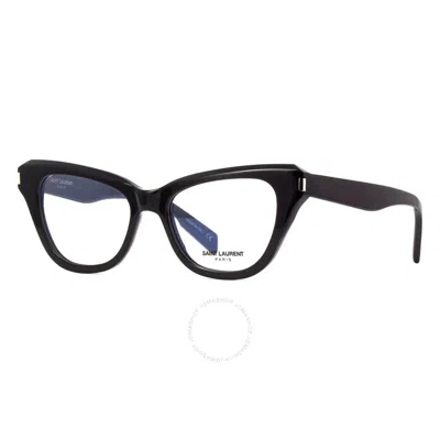 Saint Laurent Demo Cat Eye Ladies Eyeglasses Sl 472 001 52 In Black