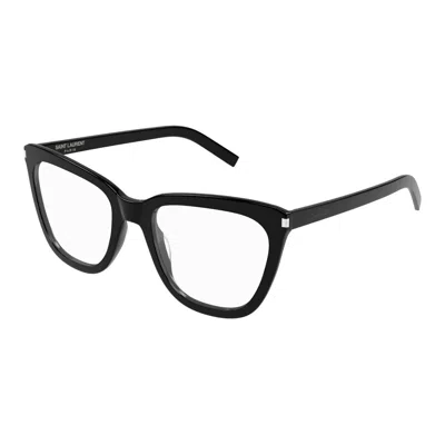 Saint Laurent Demo Cat Eye Ladies Eyeglasses Sl 548 Slim Opt 001 55 In Black