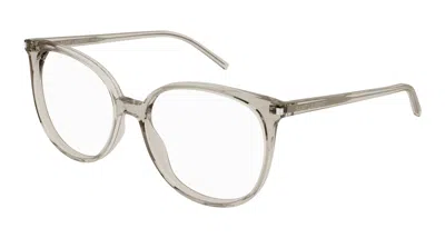Saint Laurent Demo Oval Ladies Eyeglasses Sl 39 010 54 In White
