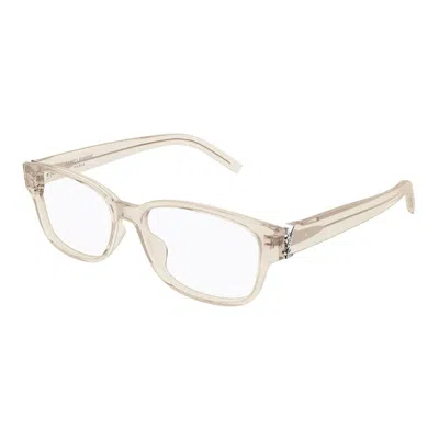 Saint Laurent Demo Rectangular Ladies Eyeglasses Sl M159 004 52 In Neutral