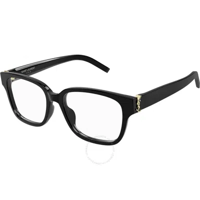 Saint Laurent Demo Square Unisex Eyeglasses Sl M150/f 001 55