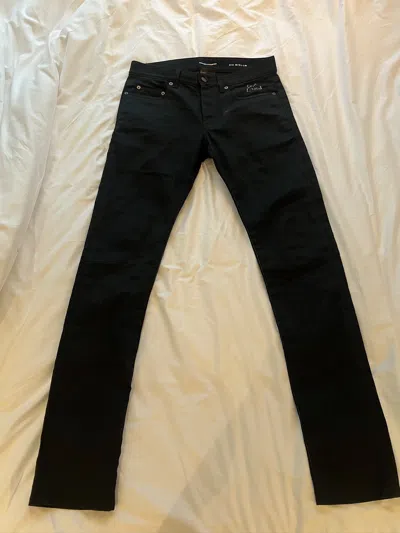 Pre-owned Saint Laurent Denim In Black
