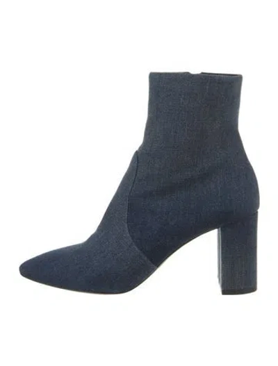 Pre-owned Saint Laurent Denim Boots In Blue
