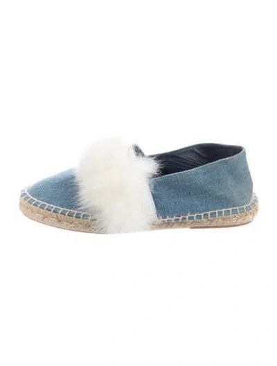 Pre-owned Saint Laurent Denim Espadrilles In Blue