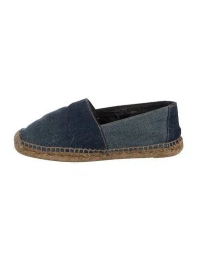 Pre-owned Saint Laurent Denim Espadrilles In Blue