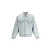 Saint Laurent Structured Denim Trucker Jacket With Pockets