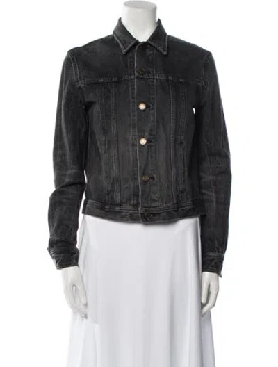 Pre-owned Saint Laurent Denim Jacket In Black
