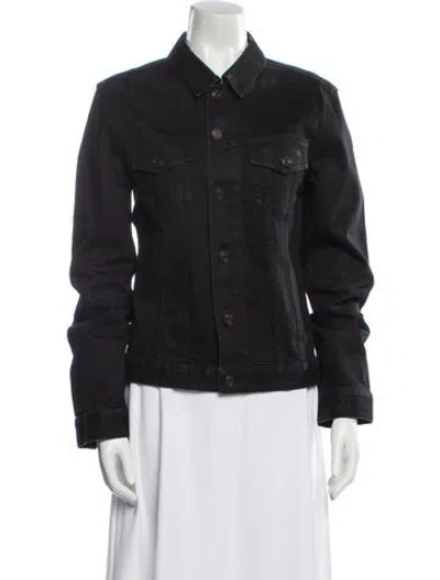 Pre-owned Saint Laurent Denim Jacket In Black