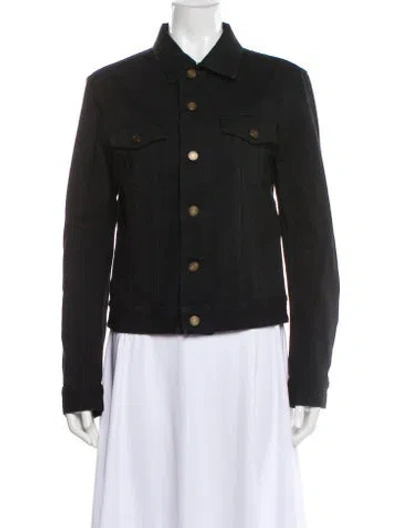 Pre-owned Saint Laurent Denim Jacket In Black