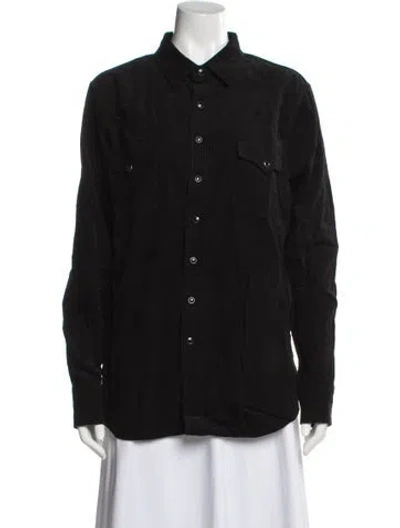 Pre-owned Saint Laurent Denim Jacket In Black