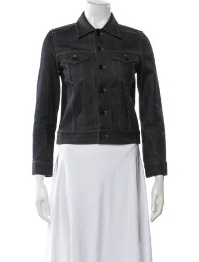 Pre-owned Saint Laurent Denim Jacket In Black