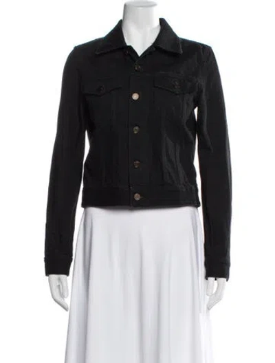 Pre-owned Saint Laurent Denim Jacket In Black