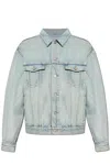 Saint Laurent Denim Trucker Jacket In Blu